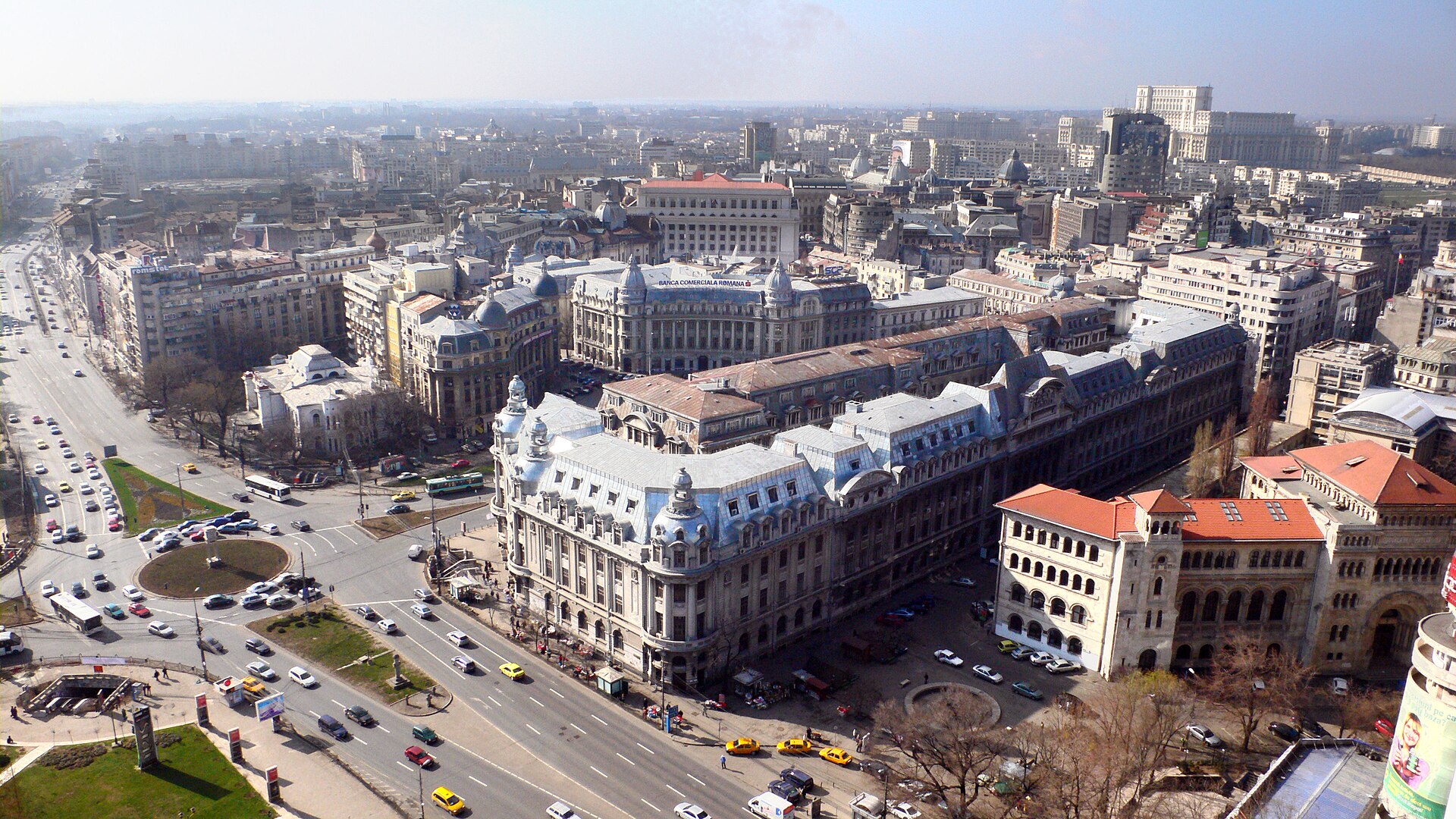 Blick über die Innenstadt von Bukarest