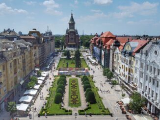 Siegesplatz (Piața Victoriei) in Timișoara
