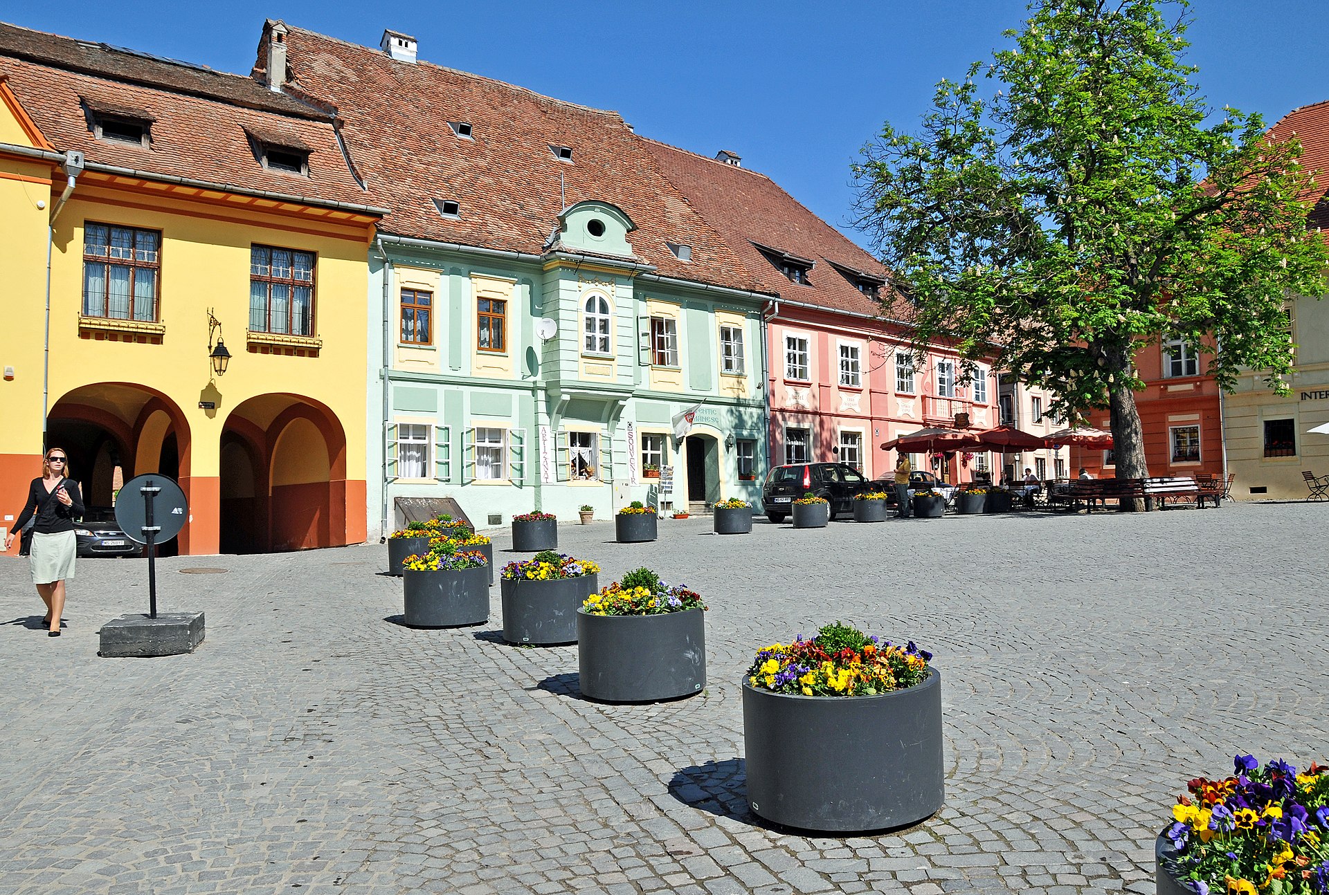 Burgplatz in der Altstadt von Sighișoara