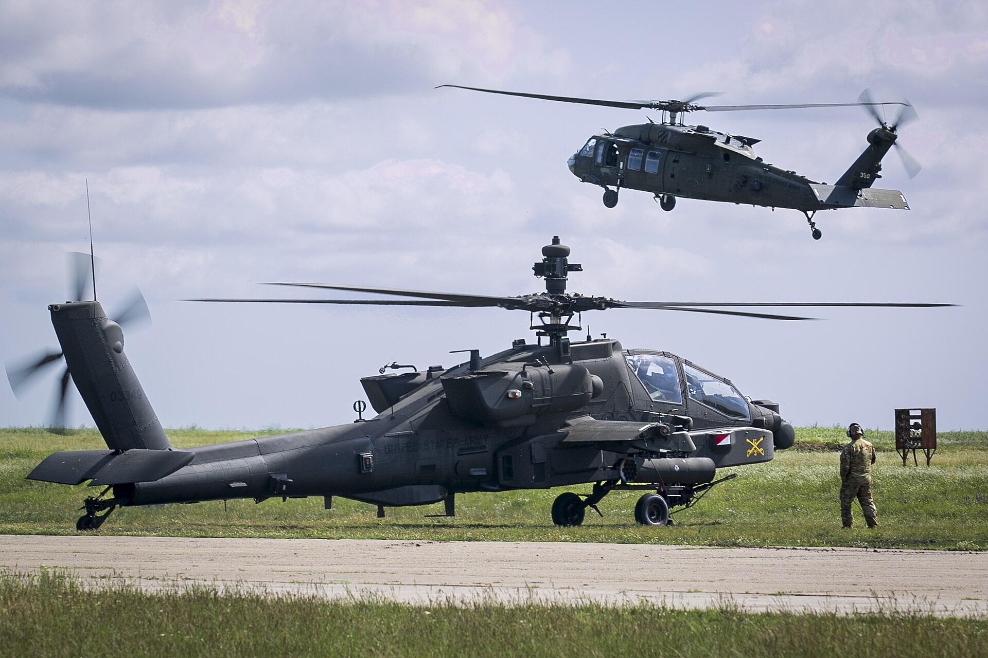 Hubschrauber bei der Übung Saber Guardian in Rumänien